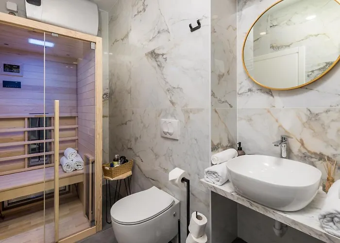 アパート Area1 Center Luxury With Sauna